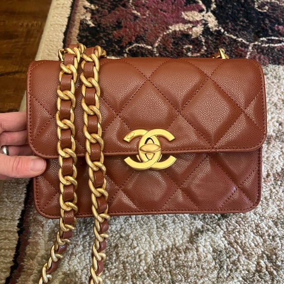 ❌❌ NOT AVAILABLE Brand New! Chanel Small Flap Bag With Large CC Hardware - Picture 1 of 11